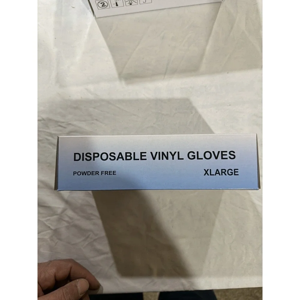 500 X-Large Disposable Vinyl Gloves.‎ Latex Free. None Sterile